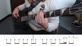 Hells Bells  ACDC Bass Cover With Tabs [upl. by Eellac]