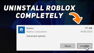 How to Uninstall Roblox Completely Easy Method [upl. by Elletnahs]