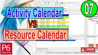 Primavera P6 Difference Between Activity Calendar and Resource Calendar  Change Calendar  Tips [upl. by Ahslek]