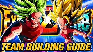 HOW TO BEAT LR KALE AND CAULIFLA EZA TEAM BUILDING GUIDE Dokkan Battle [upl. by Genisia]