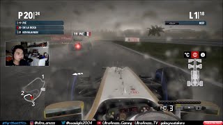 Playing F1 2012 in 2020  HRT Brazil Heavy Rain [upl. by Schwartz]