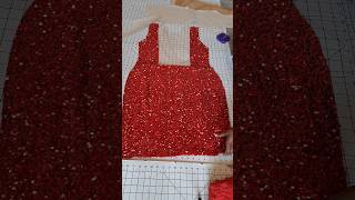 Prom 2024  Velvet Sequin Fabric  Red Prom Dress fashiondesigner customdress [upl. by Jemima]