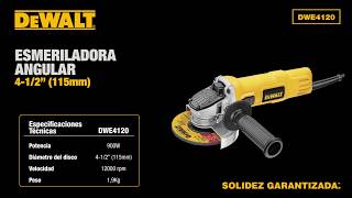 Amoladora De 4 12 900w Para Uso Pesado DWE4120 [upl. by Eiralc82]