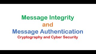 Message Integrity and Authentication in Cryptography Bangla [upl. by Savanna]