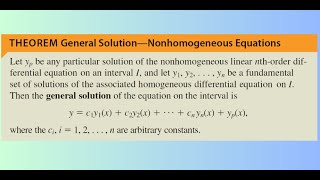 Differential Equation General Solution—Nonhomogeneous Equations with Particular Solution [upl. by Tabitha725]