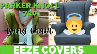 How To Make A Slip Cover For A Parker Knoll 720 Wing Chair [upl. by Kendry361]