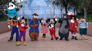 Best Surprise GROUP CHARACTER Meet amp Greet  Epcot  Walt Disney World [upl. by Caddric]