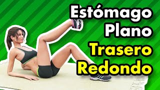 2 En 1  Entrenamiento De Estómago Plano y Trasero Redondo Para Hacer En Casa [upl. by Hpesoy411]