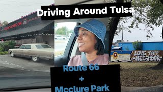 Driving in Tulsa A bit of Route 66 McClure Park and East Tulsa [upl. by Alban]