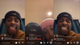 Dwayne Bacon IG Live ft Nique 21322 [upl. by Nnyla]