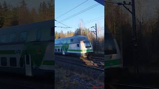 IC25 HelsinkiRovaniemi 🇫🇮 VR rautatieasema train video shorts 🛤️ trevlig resa [upl. by Enelrahs]