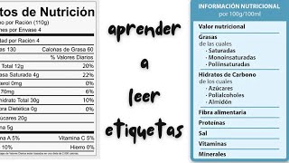 Cómo Leer Etiquetas de Alimentos ¡Descubre Qué Hay Realmente en Tu Comida [upl. by Yerdna57]