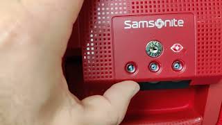 How to Set Lock Code on Samsonite Scure Suitcase [upl. by Michey]