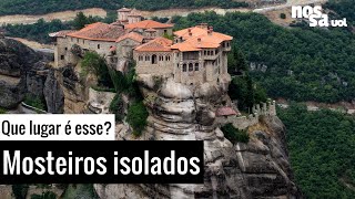 Mosteiros ISOLADOS sobre pedras  Que lugar é esse [upl. by Materi701]