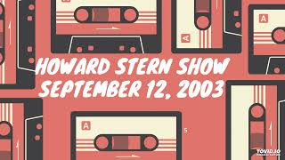 2003  9  12  Howard Stern Show  quotStump the Booeyquot amp Howard Takes A Doody [upl. by Gnus]