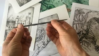 Drypoint plastic demonstration [upl. by Annairba]