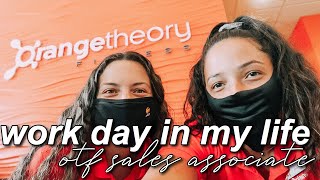 work day in my life at orangetheory as a sales associate [upl. by Bride]