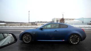 BMW 328i F30 245hp stock vs Infiniti G37 Coupe 350hp tuned Part 2 [upl. by Katee944]