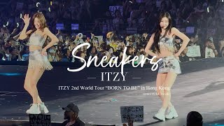 4K ITZY 있지 ‘Sneakers’ Fancam  ITZY 2nd World Tour “BORN TO BE” in Hong Kong 20240810 [upl. by Aihseuqram]