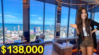 138000 47M THB Pattaya BrandNew Condo with Beautiful Sky Lounge amp Swimming Pool [upl. by Bilicki]