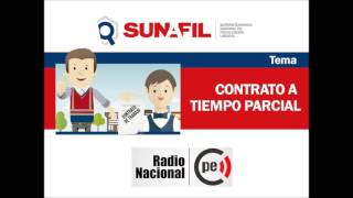 Contrato a tiempo parcial  SUNAFIL te orienta  Radio Nacional [upl. by Arriaet]