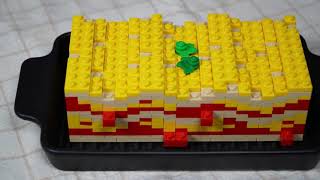 Lego lasagna amp lemonade  Lego In Real Life 17  Stop Motion Cooking ＆ ASMR [upl. by Cyprio]