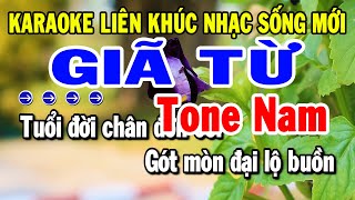 Karaoke Liên Khúc Tone Nam Dễ Hát Nhất  Giã Từ  Nhạc Sống Trữ Tình Mới Chuẩn Nhất  Tuyển Chọn [upl. by Naimaj270]