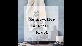 Kunst und Deko mit Kartoffeldruck [upl. by Yenahc]