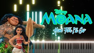 Moana  How far Ill Go Song played beautifully on Piano [upl. by Ilan]