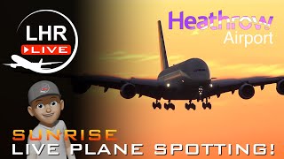 ✈️ LIVE Sunrise Plane Spotting  Heathrow Airport EGLLLHR planespotting aviation [upl. by Kone373]