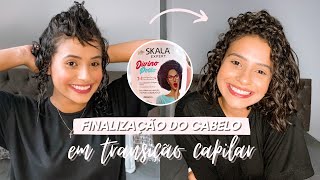 FINALIZAÇÃO DO CABELO EM TRANSIÇÃO CAPILAR [upl. by Pangaro]