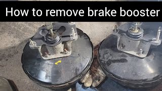 How to remove brake booster Nissan SENTRA 20072012 [upl. by Hinckley]