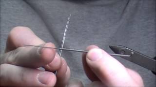 Using a tapered needle to tie a Tube Fly [upl. by Akimehs922]