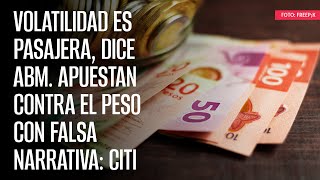 Volatilidad es pasajera dice ABM Apuestan contra el peso con falsa narrativa Citi [upl. by Jann]