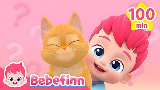 Meow 🐱 The Cat Song and More Bebefinn Nursery Rhymes for Kids [upl. by Fisk]