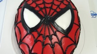 SpiderMan Cake How To Tutorial  Dort Spiderman návod [upl. by Naitsirc]