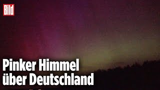 Sonnensturm sorgt für Polarlichter über Deutschland [upl. by Summer508]