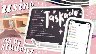 how I use Taskade as a student 📝💡 organization and planning [upl. by Haet]