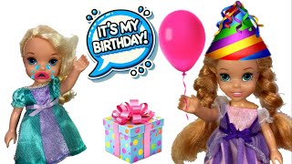 Oops Annia Stole MY Birthday  🎁 Anna and Elsa Toddlers Birthday Mix Up 🎈 [upl. by Nosreme]