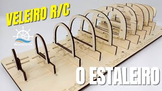 120 CONSTRUINDO VELEIRO NCR65 How to Make a Sailboat  NAUTIMODELISMO [upl. by Nahpets]