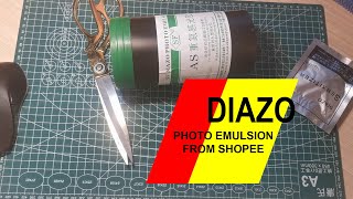 Preparing DIAZO photo emulsion from shopee [upl. by Ayyidas]