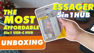 ESSAGER 5 in 1 Hub Unboxing  THE MOST AFFORDABLE 5in1 USBC Hub of 2024 [upl. by Martita29]