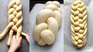 BRAIDING CHALLAH BREAD  ONE SIMPLE TECHNIQUE TO BRAID ANY CHALLAH  EASY step by step [upl. by Eseyt959]