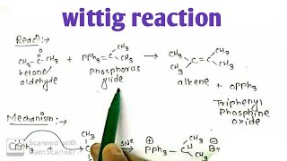 Wittig reaction mechanism explain in hindi  2019 [upl. by Trygve776]