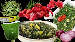 Cuisine🍽️Congolaise Matembele Recette Congolaise Matembele Feuilles de Patate DouceYam leaves [upl. by Clauddetta290]