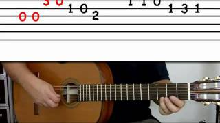 Guitar lesson 4A  Beginner  Happy Birthday on three strings [upl. by Moreland]