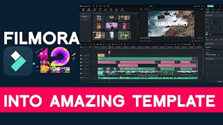 Wondershare Filmora 12  Amazing Template 2023  TOTURIAL  Tips and Tricks [upl. by Sobmalarah317]