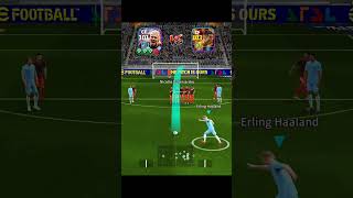 Halland Vs Cristiano Ronaldo stunning shot challenge 🔥 efootball efootball2025 ytshorts viral [upl. by Cutter]