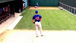 Jake Arrieta bullpen session in Philadelphia [upl. by Nwahsauq53]