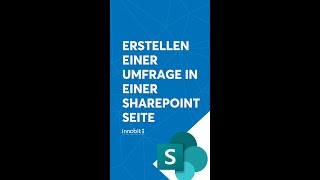 Erstellen einer Umfrage in einer SharePoint Seite [upl. by Nidnarb139]